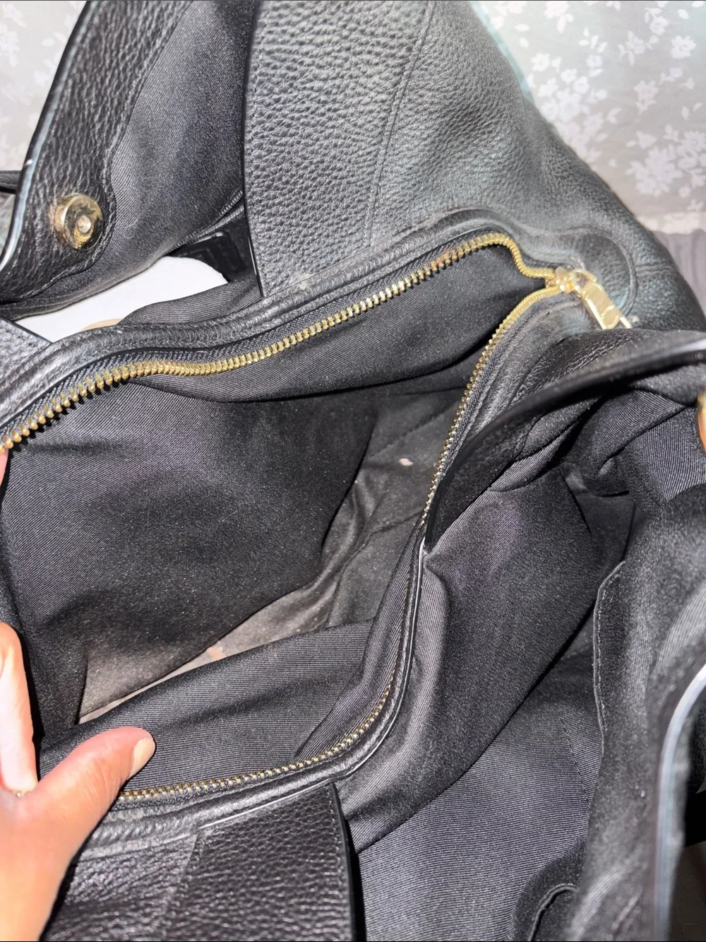 Coach Black Leather Shoulder Bag
